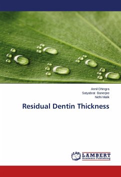 Residual Dentin Thickness - Dhingra, Annil;Banerjee, Satyabrat;Malik, Nidhi