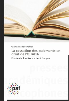 La cessation des paiements en droit de l'OHADA