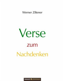 Cover Verse zum Nachdenken (eBook, PDF)