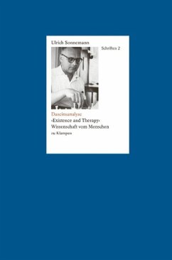 Daseinsanalyse. Schriften 2 (eBook, ePUB) - Sonnemann, Ulrich