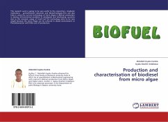 Production and characterisation of biodiesel from micro algae