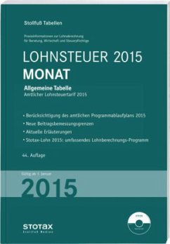 Lohnsteuer 2015, Monat, m. CD-ROM / Stollfuß Tabellen