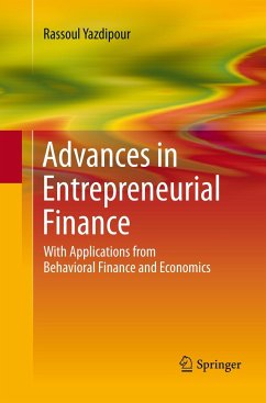 Advances in Entrepreneurial Finance - Yazdipour, Rassoul