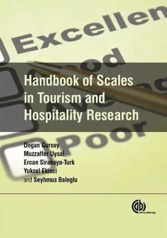 Handbook of Scales in Tourism and Hospitality Research - Gursoy, Dogan (Washington State University, USA); Uysal, Muzaffer (Professor & Dept. Chair, University of Massachusett; Sirakaya-Turk, Ercan (University of South Carolina, USA)