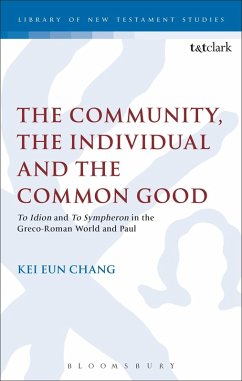 The Community, the Individual and the Common Good - Chang, Kei Eun