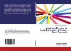 Lexical Simplification in Legal Translation: A Corpus-Based Approach