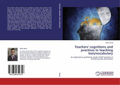Teachers' cognitions and practices in teaching lexis/vocabulary