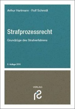 Strafprozessrecht - Hartmann, Arthur; Schmidt, Rolf
