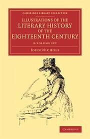 Cover Illustrations of the Literary History of the Eighteenth Century 8 Volume Set