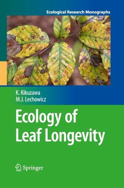 Ecology of Leaf Longevity - Kikuzawa, Kihachiro;Lechowicz, Martin J.