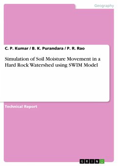 Simulation of Soil Moisture Movement in a Hard Rock Watershed using SWIM Model - Kumar, C. P.;Rao, P. R.;Purandara, B. K.