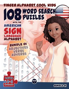 108 Word Search Puzzles with The American Sign Language Alphabet