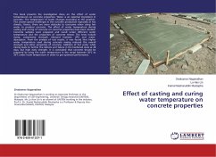 Effect of casting and curing water temperature on concrete properties