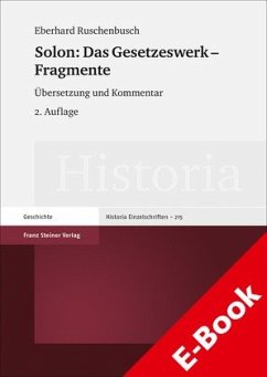 Solon: Das Gesetzeswerk – Fragmente (eBook, PDF) - Ruschenbusch (†), Eberhard