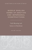Middle English Verbs of Emotion and Impersonal Constructions (eBook, PDF)
