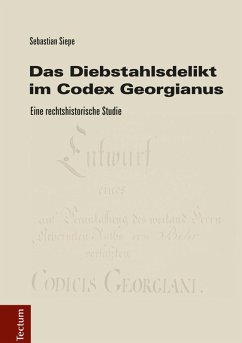 Cover Das Diebstahlsdelikt im Codex Georgianus (eBook, PDF)