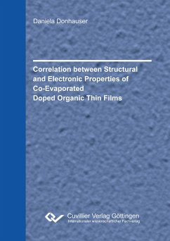 Correlation between Structural and Electronic Properties of Co-Evaporated Doped Organic Thin Films - Donhauser, Daniela