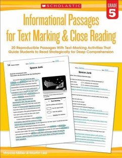 Informational Passages for Text Marking & Close Reading: Grade 5 - Lee, Martin; Miller, Marcia