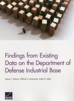 Findings from Existing Data on the Department of Defense Industrial Base - Moore, Nancy Y; Grammich, Clifford A; Mele, Judith D