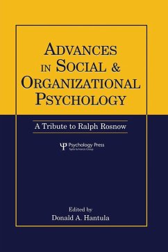 Cover Advances in Social and Organizational Psychology