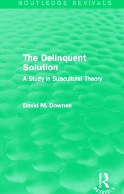 The Delinquent Solution (Routledge Revivals) - Downes, David