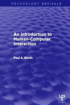 An Introduction to Human-Computer Interaction - Booth, Paul