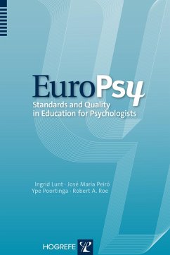 EuroPsy (eBook, ePUB) - Lunt, Ingrid; Peiró, José Maria; Poortinga, Ype; Roe, Robert A.