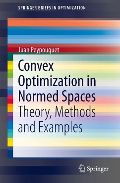 Convex Optimization in Normed Spaces - Peypouquet, Juan