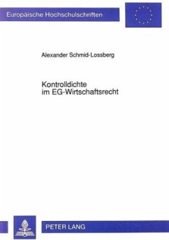 Cover Kontrolldichte im EG-Wirtschaftsrecht