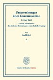 Eduard Pfeiffer und die deutsche Konsumgenossenschaftsbewegung.