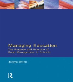 Cover Managing Education (eBook, PDF)