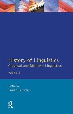 History of Linguistics Volume II (eBook, PDF) - Lepschy, Giulio C.