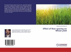 Effect of Row spacing on Wheat yield