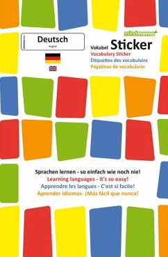 mindmemo Vokabel Sticker - Grundwortschatz Deutsch (DaF) / Englisch - 280 Vokabel Aufkleber - Zusammenfassung - Henry, Fischer; Philipp, Hunstein