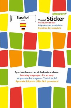 mindmemo Vokabel Sticker - Grundwortschatz Spanisch / Deutsch - 280 Vokabel Aufkleber - Zusammenfassung - Henry, Fischer; Philipp, Hunstein