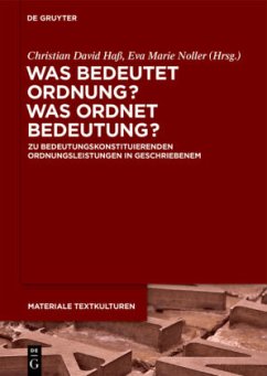 Was bedeutet Ordnung - was ordnet Bedeutung?