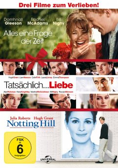 Alles eine Frage der Zeit , Tatsächlich ... Liebe , Notting Hill DVD-Box - Domhnall Gleeson,Rachel Mcadams,Bill Nighy