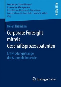 Corporate Foresight mittels Geschäftsprozesspatenten - Niemann, Helen