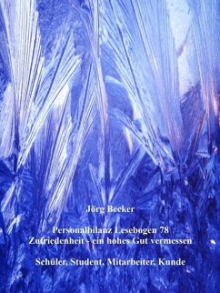 Cover Personalbilanz Lesebogen 78 Zufriedenheit - ein hohes Gut vermessen (eBook, ePUB)