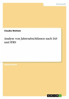 Analyse von Jahresabschlüssen nach IAS und IFRS - Wohlatz, Claudia
