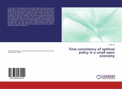 Time consistency of optimal policy in a small open economy