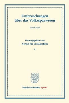 Untersuchungen über das Volkssparwesen.