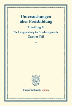 Untersuchungen über Preisbildung. - Bertenburg, Carl