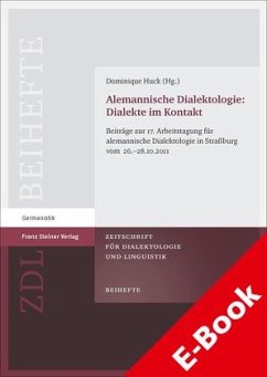 Alemannische Dialektologie: Dialekte im Kontakt (eBook, PDF)