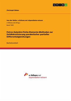 Petrov-Galerkin-Finite-Elemente-Methoden zur Zeitdiskretisierung parabolischer partieller Differentialgleichungen - Weber, Christoph