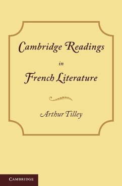 Cover Cambridge Readings in French Literature