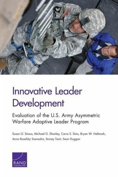Innovative Leader Development - Straus, Susan G; Shanley, Michael G; Sims, Carra S; Hallmark, Bryan W; Saavedra, Anna Rosefsky; Trent, Stoney; Duggan, Sean