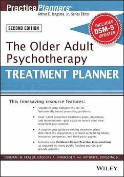 The Older Adult Psychotherapy Treatment Planner, with Dsm-5 Updates, 2nd Edition - Frazer, Deborah W; Hinrichsen, Gregory A; Berghuis, David J