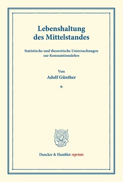 Lebenshaltung des Mittelstandes. - Günther, Adolf
