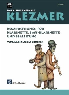 Klezmer - Das kleine Ensemble, für Klarinette, Bass-Klarinette und Begleitung, m. Audio-CD - Brucker, Maria-Anna